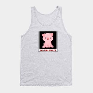 Pig-Ture Perfect - Cute Pig Pun Tank Top